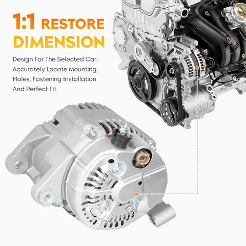 Alternator Replacement For Jeep Grand Cherokee 4.7L V8 1999 2000 And Dodge Durango 4.7L V8 2000 Dakota 4.7L V8 2000