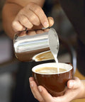 Stainless Steel Milk Frothing Pitcher For Latte Art 12 Ounce Barista Grade Pouring Jug Creamer For Espresso Foam Nonstick Coated