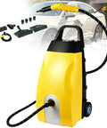 Gavscient Heavy Duty Commercial Steam Cleaner 230 Degrees High Temp Vapor for quick auto detailing, yellow with hose.