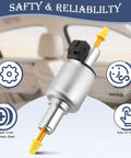 Heavy Duty Diesel Heater Fuel Pump For 2KW 5KW 8KW Parking Heaters 12V 24V with stable performance copper core design