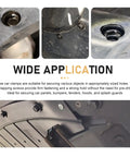 Image showing All In One Car Fastener Kit 100 Pcs Grab And Go With Body Bolts Nuts U Clips Self Tapping Screws Snap Nuts 5 Types Anti Rust Universal For Engine Under Cover Fender Bumper Splash Guards Black installed in a car's underbody and fender.