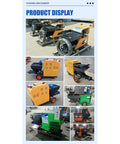 Various angles of Heavy Duty Multifunctional Construction Spraying Machine For Cement Sand Mortar Wall Plaster, showcasing portable render pump equipment.