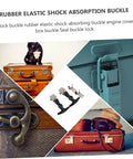 T Shape Rubber Lock Draw Latch Hasp For Engine Covers And Cabinets Flexible Hood Catch with suitcase and dog