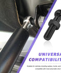 Heavy Duty 4 Pack 10mm Ball Studs For Cars With M8 Threads And One Half Inch Shank Includes Mounting Hardware Perfect For Gas Struts Lift Supports Stable Connection Car Accessories Black Finish installed on gas strut bracket