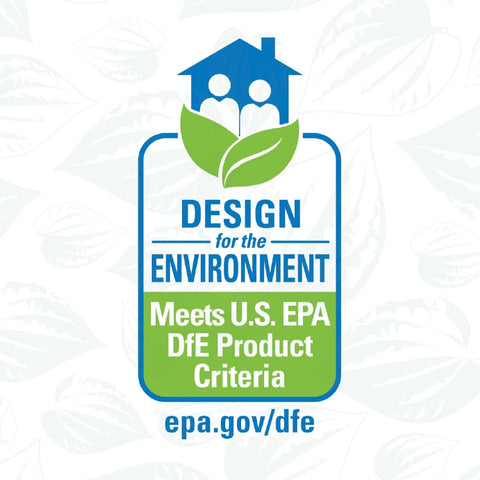 EPA Design for the Environment logo indicating its eco-friendly certification requirements.