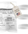 Screw-On 48mm Water Cooler Cap With Foam Liner Pack Of 3 For Plastic Water Jugs And Dispensers Fits 48-400 Neck Finish Replacement Lid