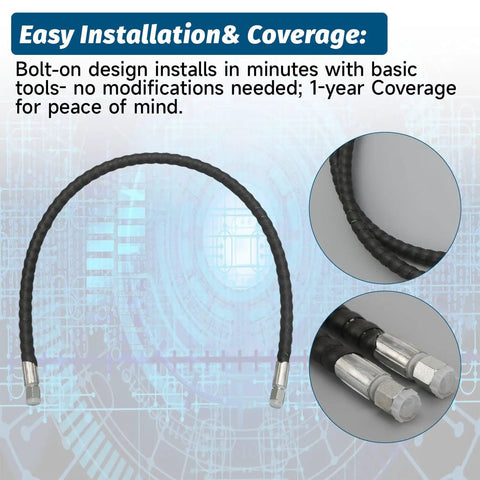 Mini Excavator Cushion Valve Kit For One Quarter Inch Hydraulic Hoses With M14x1.5 Threads installation details