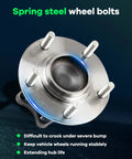 Rear Wheel Hub Bearing Assembly 512394 for Mitsubishi Lancer 2008-2015, Outlander 2011-2012, 5 Lug, ABS, top view
