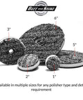 Set of 1 to 6 inch URO-Fiber Microfiber Pad for Car Polishing And Buffing with Pro Gloss finish