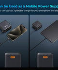 Mobile power supply using 10500mAh NP-F970 Replacement Battery With PD 36W Fast Charging for phones and tablets