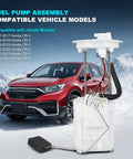 Heavy Duty Electric Fuel Pump Module Assembly Straight Swap For Honda Crv 2017 2022 Gas Engine High Output Replacement with vehicle model compatibility.