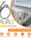 Power Whip Assembly Kit For 3 Conductor 10 Gauge Preassembled AC Whip With Nonmetallic Liquid Tight Flexible Electrical Conduit