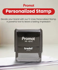 Self Inking Personalized Stamp With Up To Five Lines Of Custom Text For Addresses Names Or Office Use No Fuss Ink Cartridge Change