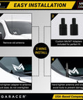 Installation guide for Stubby Black Carbon Fiber Truck Antenna For Chevy Silverado And GMC Sierra 1999 to 2026