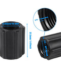 Ten Pack Half Inch Double Female Thread Pipe Couplings For Sprinkler And Irrigation Systems, NPT Threaded Fittings shown close-up