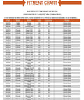 Fitment chart for Heavy Duty Replacement Steering Pitman Arm For Chevrolet Applications with vehicle compatibility info.
