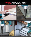 Onevan Cordless Electric Rivet Gun With Two 20 Volt Batteries And Fast Charger Brushless Motor for metal fastening applications.
