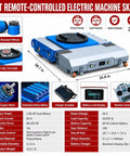 Heavy Duty 40 Ton Electric Machinery Skate Dolly With Remote Control, 360 Degree Non Slip Load Plate, Steel Frame Overview