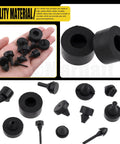160 Piece Rubber Bumper Stopper Set For Cars With 12 Types Including Quarter Glass Hood Deck Lid Fender Trunk Gas Tank And Glove Box Bumpers Compatible With GM Chrysler Ford Vehicles Durable Quiet Install