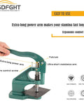 Heavy Duty Eyelet Grommet Press Kit With Three Interchangeable Dies And 1500 Silver Grommets for DIY and craft use