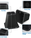 Details of Six Pack 6 Inch Heavy Duty Bed Riser Set With Non Slip Base For Bed Frame Sofa Desk Table Or Chair Lifts About 5.1 Inches.