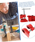 Built Tough Woodworking Pipe Clamp Set Half Inch Quick Release Cast Iron Clamps 2 Piece Kit for Woodworking and Glue Ups