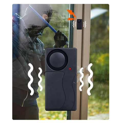 3 Pack Anti Theft Vibration Alarm With Crazy Loud 110dB Siren Adjustable Sensitivity Motion Sensor Burglar Alarm For Doors Windows Bikes Motorcycles Motor Home Security Easy Adhesive Mount