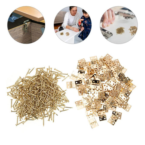 Miniature Copper Jewelry Box Hinges Set 50 Pcs Small Folding Cabinet Hinges For Wooden Boxes And Dollhouses Ideal For Jewelry Box Repair Chests And DIY Furniture Projects Antiqued Brass Finish Rust Resistant Hardware By Toddmomy