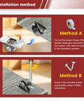 Installation methods for Tiny Fixed Drawer Casters 0.5 Inch Non Swivel Rubber Wheels Low Profile Stick On Adhesive Castors Set Of 8
