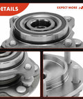 2 Pack Front Wheel Bearing And Hub Assembly Beefed Up 6 Lug 4WD Fit For Toyota Tacoma 2005-2021, metal close-up