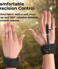 360 Degree Rotating Caliper Bow Release for Compound Bow Ambidextrous Archery Release with Oxford fabric wrist strap