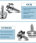 Heavy Duty Marine Boat Cover Snaps 24 Pack Stainless Steel 3/8 Inch Socket Studs showing durable screw-in fasteners with glossy surface.