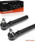 2 Front Outer Tie Rod Ends For Honda CR-V 2007-2011 North American Models, Easy Install Replacement For Stable Steering, Beefed-Up Durability And High-Quality Linkage Upgrade To Improve Handling And Road Confidence. black steel tie rod ends with packaging