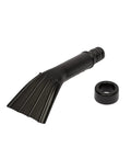 Claw Utility Vacuum Nozzle Fits 1.25 Inch, 1.5 Inch, And 2.5 Inch Hoses, shown with adapter, ideal for carpets and upholstery.