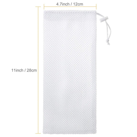 Three Pack Finch Sock Feeders Budget Friendly With Thistle Seed Bags For Outdoors And Garden, White, 4.7 by 11 inches bag
