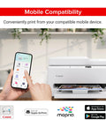 Person using mobile for printing on Affordable All In One Wireless Color Inkjet Printer For Home Office That Handles Duplex Printing Copy