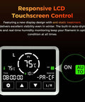 Responsive touchscreen control on Filament Dryer Box For Four Spools With SpacePi X4L Dual Heating Chambers And Active Dehumidification
