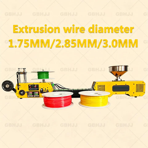 Desktop 3D Filament Extruder Recycler With Auto Coil Winding And Integrated Filament Holder For Hassle Free Resin Pellet Melting And Butter Smooth Continuous Output