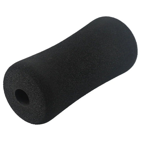 Foot Foam Roller Replacement Pads For Leg Extension And Curl Machines And Weight Benches In Home Gyms, high-density 7-inch black pad