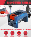 Doweling Jig Kit For Woodworking With Adjustable Width For Perfect Straight Holes Pro Grade Setup in anodized aluminum