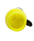 Top view of Skum Ball Regulator Mouthpiece Cover With Clip For Diving And Snorkeling Yellow Guard Keeps Dirt Sand Debris Out