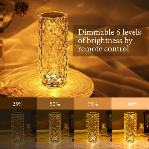 Color Changing Rose Table Lamp With Touch Control And Remote 16 Color LED Nightstand Lamp USB Rechargeable Bedside Light For Bedroom Living Room Or Bar Decor Two Pack