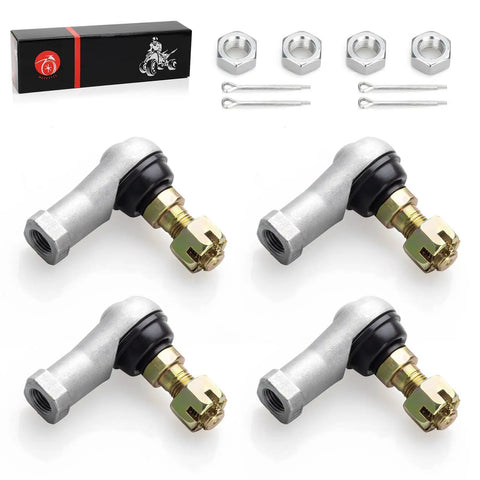Beefy Tie Rod End Kit For Grizzly 350 400 450 4X4 Bruin 350 Wolverine 350 450 Kodiak 400 450, Heavy Duty Steering Upgrade For ATV And UTV, Easy Install, Precise Fit, Durable Ball Joints, All In One Replacement. 4-piece tie rod ends with hardware