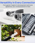 Get That Garden Hose Repair Kit And Fix Those Leaks Real Quick With These 10 Piece Plastic Barbed Connectors Perfect For Indoor Irrigation Systems Or Fountain Water Flow Without Draining The Whole Setup, 10 transparent couplers