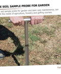 Ergonomic Stainless Steel Soil Sampler Probe With T Handle For Lawn Garden Agriculture Forestry Durable Lightweight No Fuss Easy To Use Tool For Quick Sampling And Accurate Readings in use