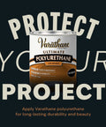 Varathane Ultimate Polyurethane oil based can for interior use, showcasing durability and fast dry time.