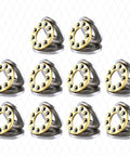 Ten pack of 8x16x5mm Thrust Ball Bearing Set For Tiny Gizmos And Micro Machines Flat 3 Part High Axial Load Chrome Steel Thrust Bearings