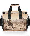 Go-To Insulated Lunch Bag With Shoulder Strap For Picnic, Hiking, Camping Or Work, 15L Big Capacity, desert pattern