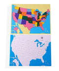Kid Friendly Montessori USA Map Puzzle For Kids Large Wooden United States Map With All 50 States Geography Learning Tool
