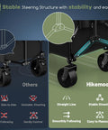 Beast 150L Collapsible Wagon Cart With 420Lb Heavy Duty Frame, All Terrain Wheels showing stable steering feature